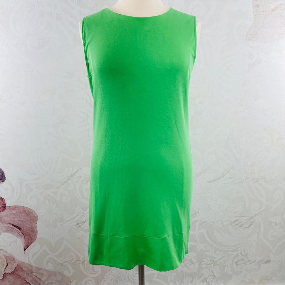 New York & Company knit sheath dress green XL